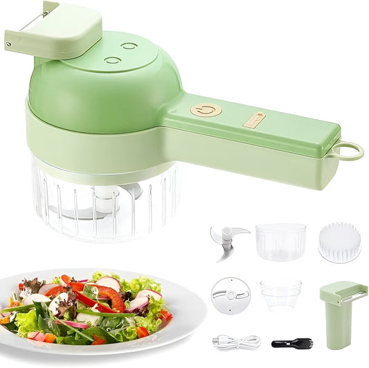 4 in 1 Portable Electric Vegetable Cutter Set