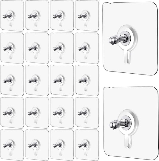 Wall Mount Screw Hooks for Kitchen Bathroom Bedroom Living Room 10 Pcs