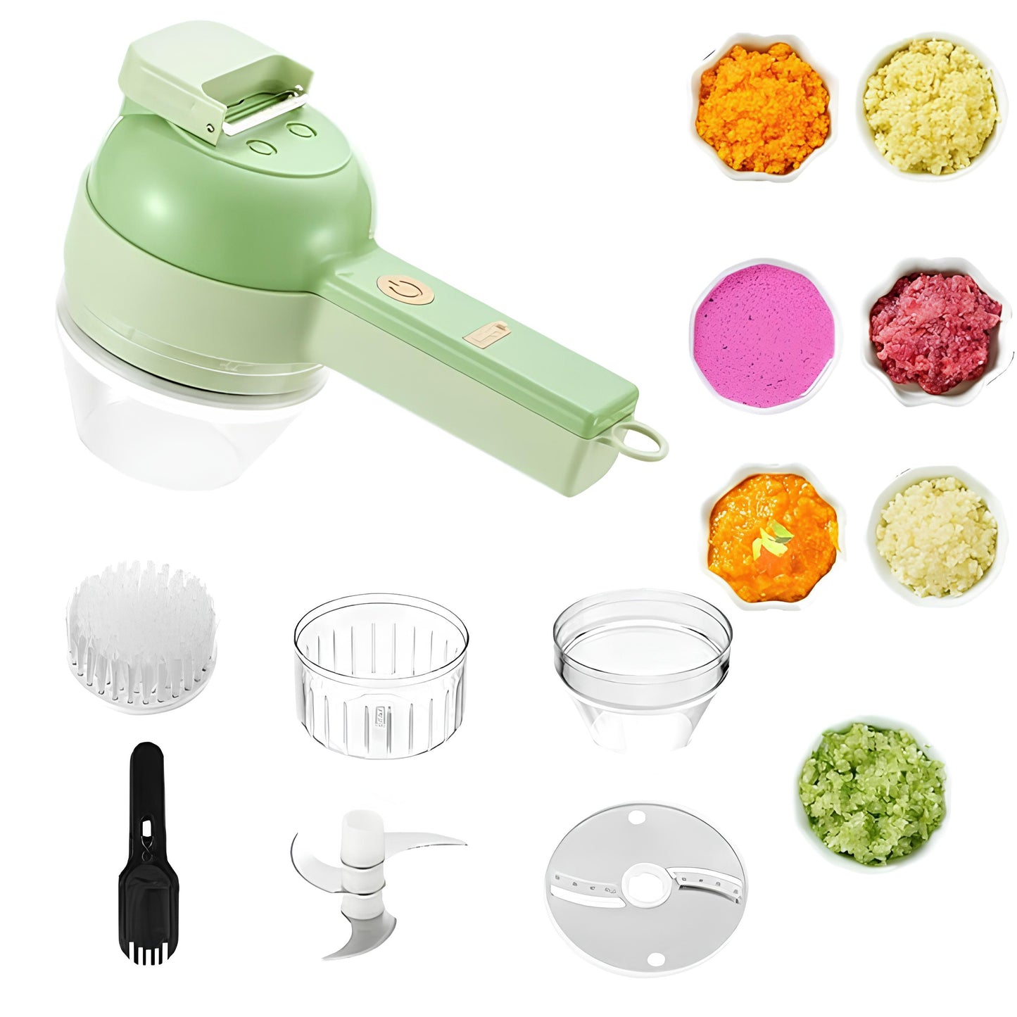 4 in 1 Portable Electric Vegetable Cutter Set